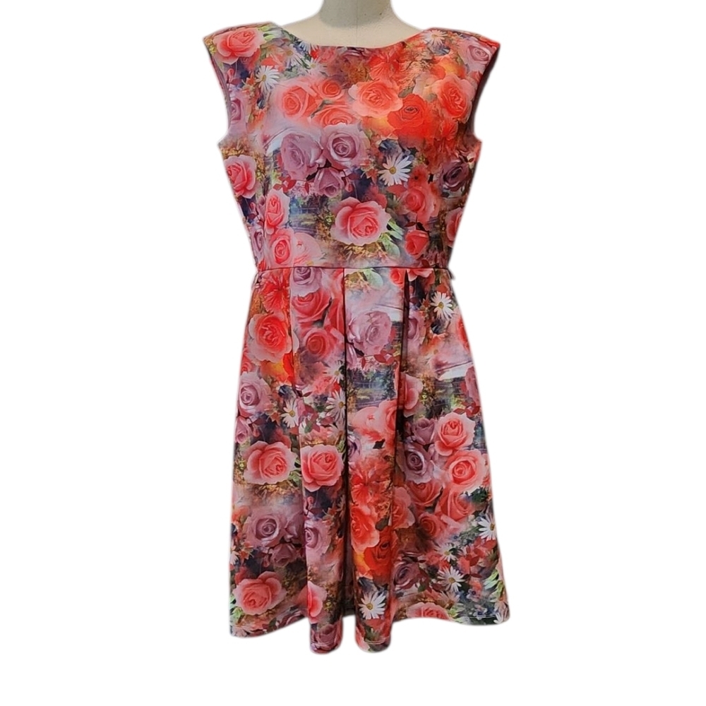 Metaphor Vibrant Floral Midi Dress